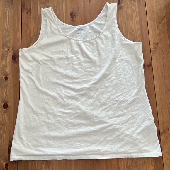 Women’s LL Bean Layering Tank Top - Ivory XL - Picture 3 of 10